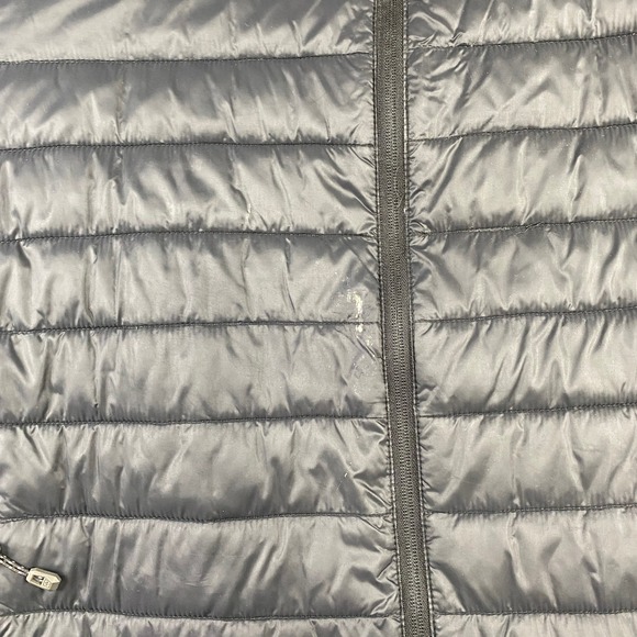 Mens Packable Insulated Puffer Large Jacket Black Full Zip Lightweight Very Warm - Picture 6 of 12